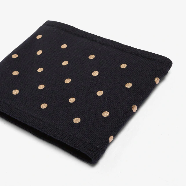 Girl Lurex polka dot snood