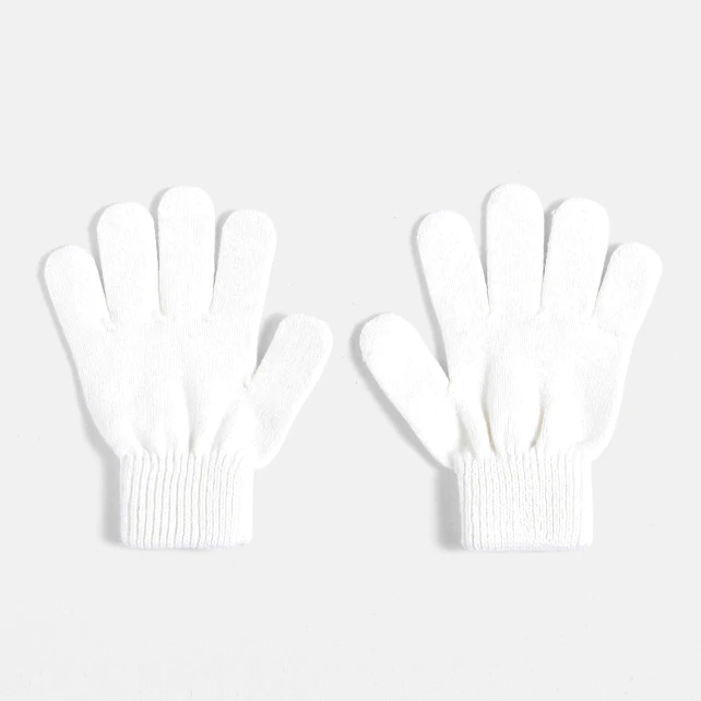 Girl gloves with Lurex details