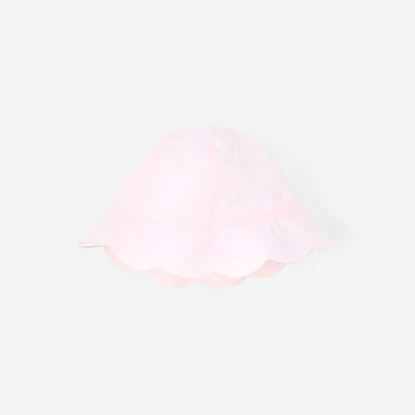 Girl scalloped bucket hat