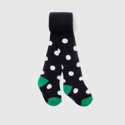 Baby girl polka dot tights