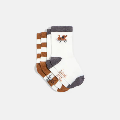 Toddler boy sock duo