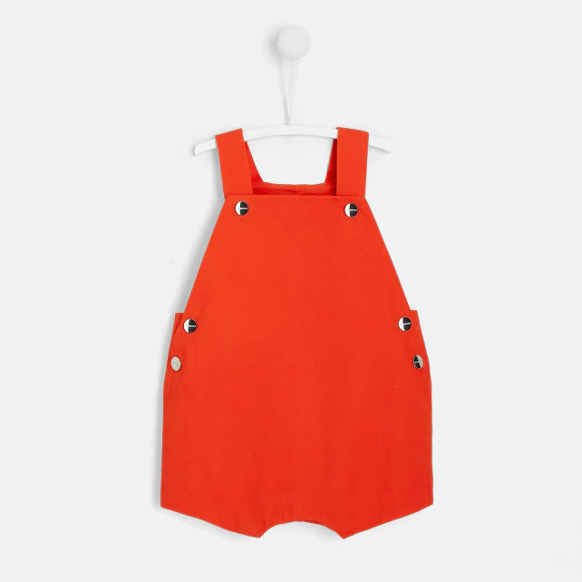 Baby short twill Dungarees