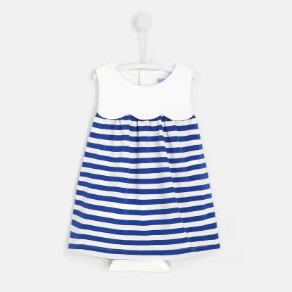 Baby girl striped bodysuit dress