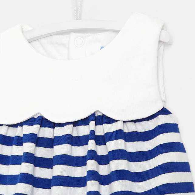 Baby girl striped bodysuit dress