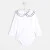 Toddler girl bodysuit with double collar