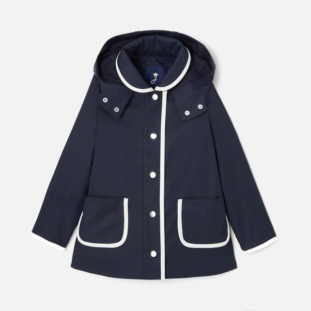 Girl hooded raincoat