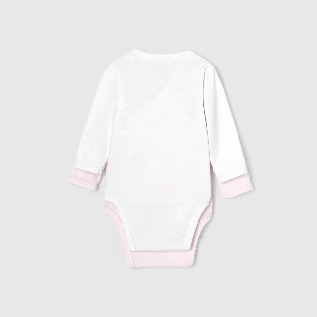 Set of 2 baby girl bodysuits