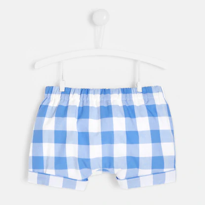 Baby boy gingham shorts