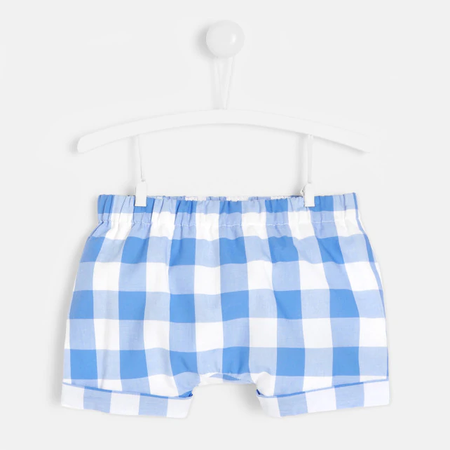 Baby boy gingham shorts