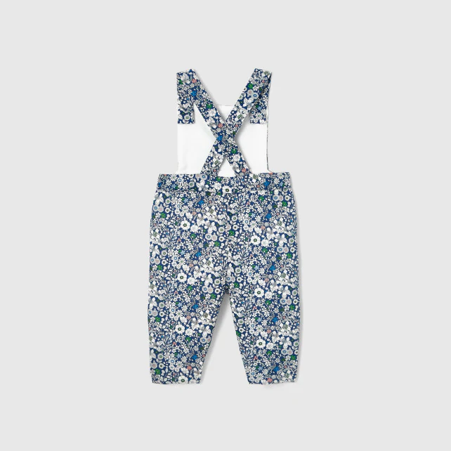 Baby girl Liberty print dungarees