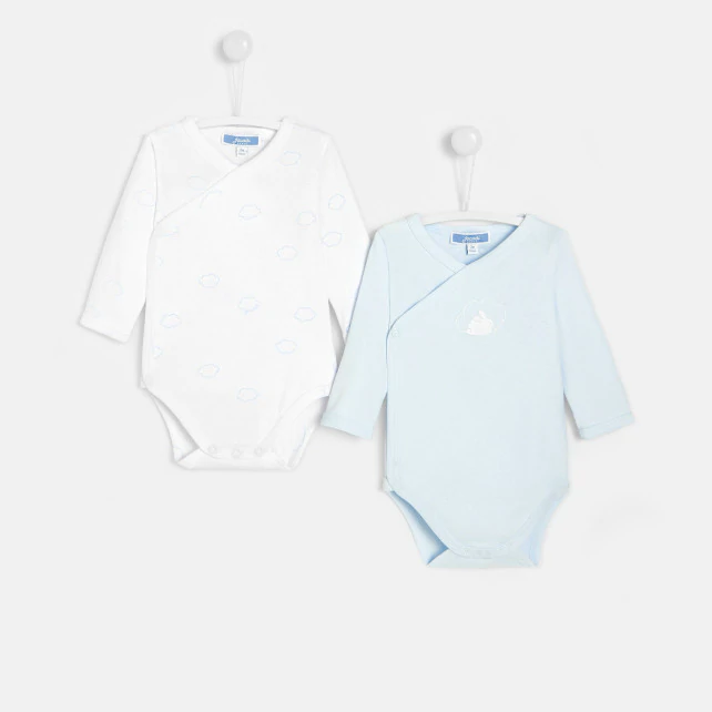 Set of 2 baby boy bodysuits