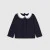 Toddler girl sweatshirt with Peter Pan collar