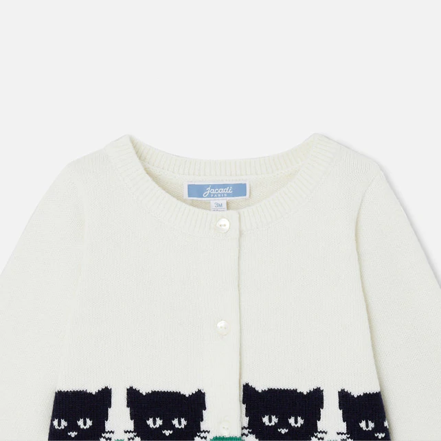 Baby girl little cats cardigan