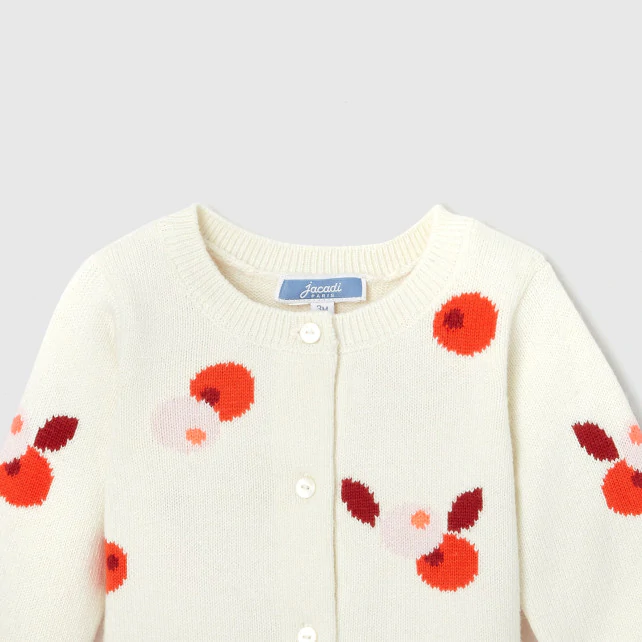 Baby girl cherry cardigan