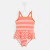 Toddler girl striped swimsuit