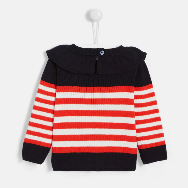 Toddler girl sailor stripe shirt