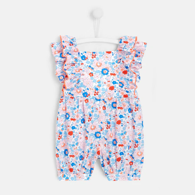 Toddler girl Liberty print onesie