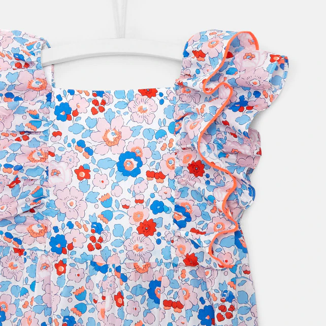 Toddler girl Liberty print onesie