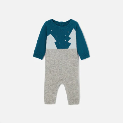 Baby boy knit onesie