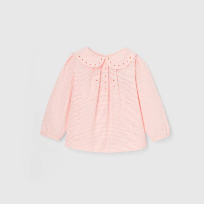 Toddler girl checked blouse