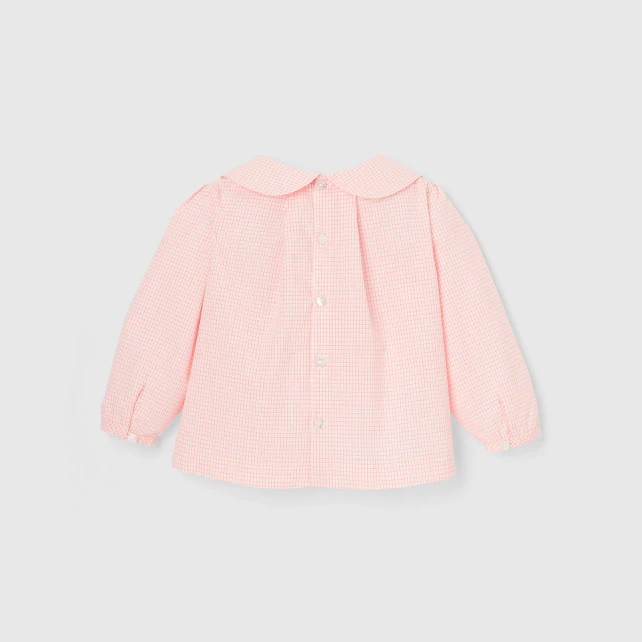 Toddler girl checked blouse