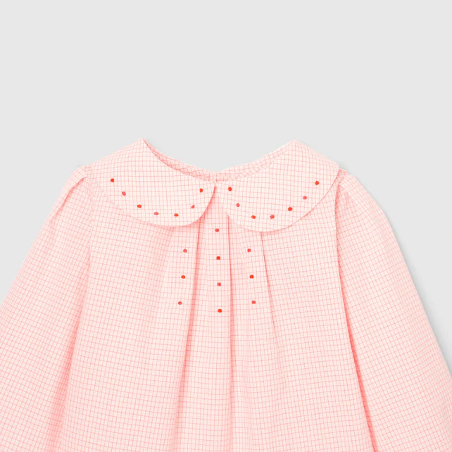 Toddler girl checked blouse