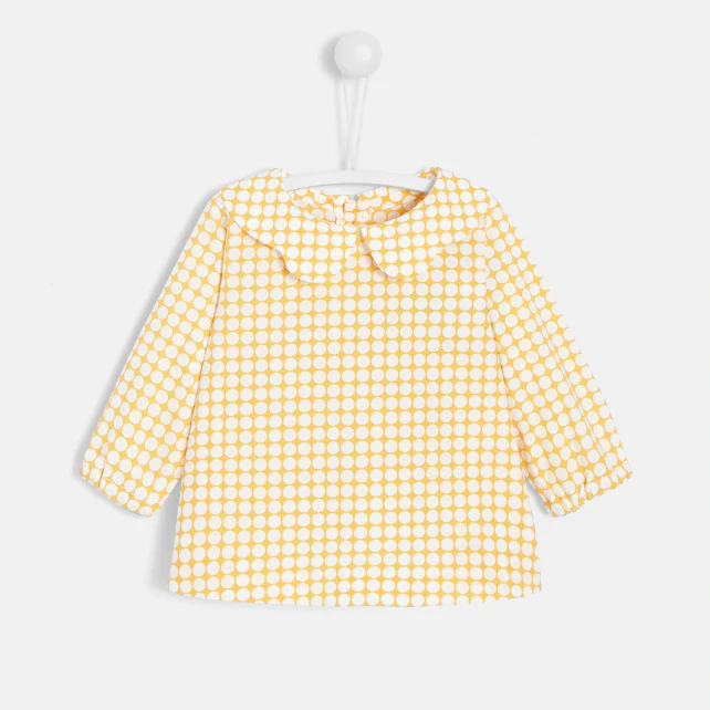 Baby girl polka dot blouse