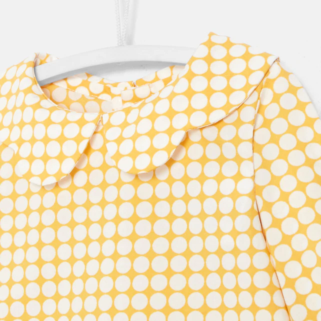 Baby girl polka dot blouse