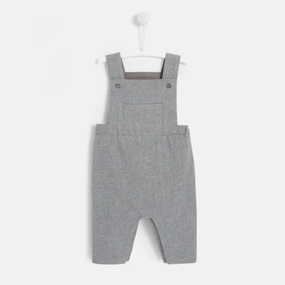 Baby boy flannel dungarees