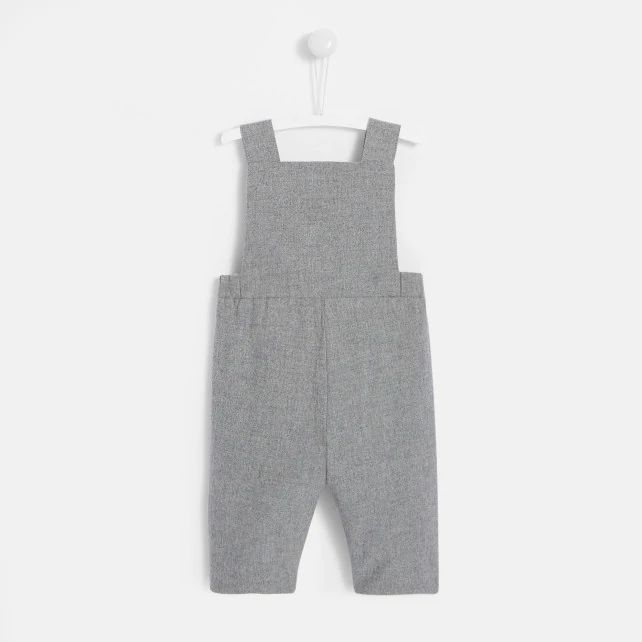 Baby boy flannel dungarees