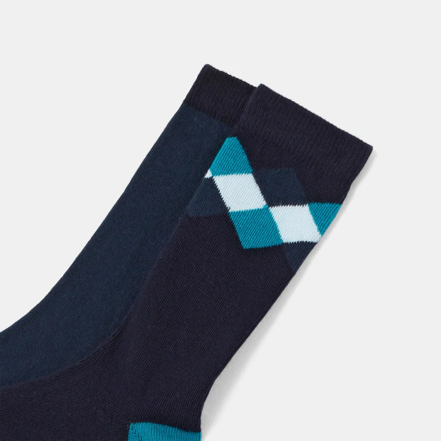 Boy high rise sock duo