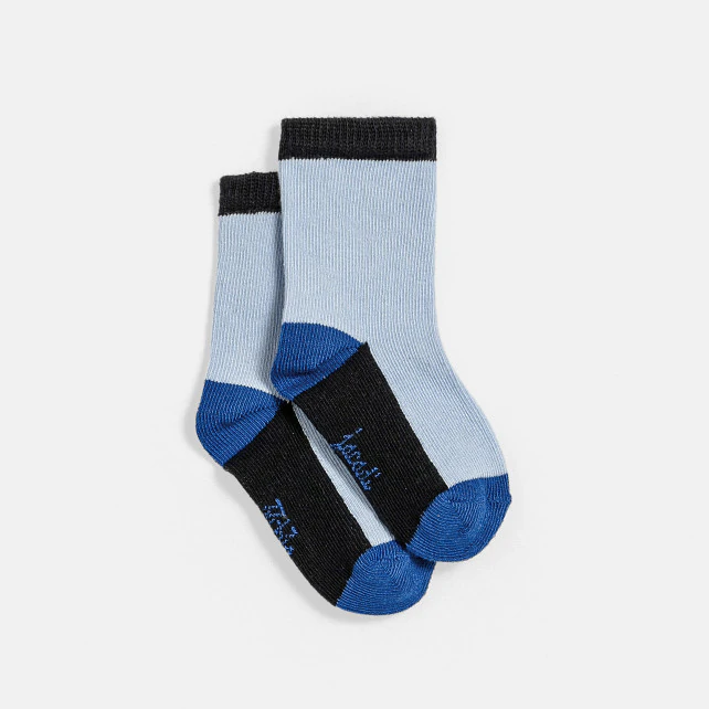 Toddler boy colour-block socks