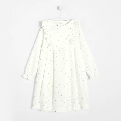 Girl nightdress with star print