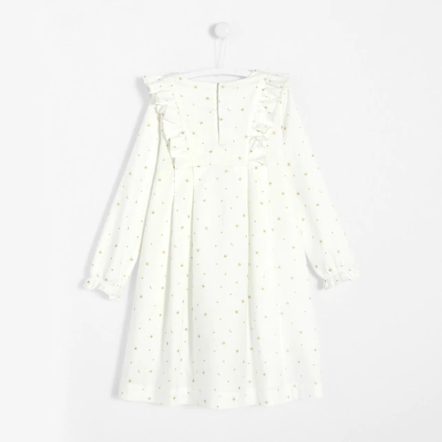 Girl nightdress with star print