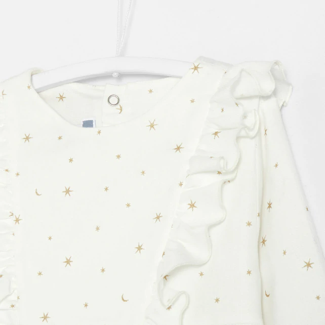 Girl nightdress with star print