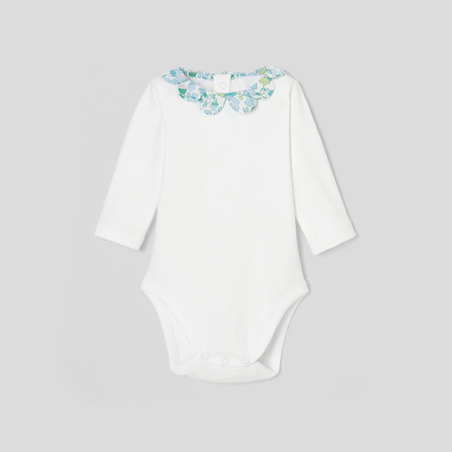 Baby girl long-sleeved bodysuit