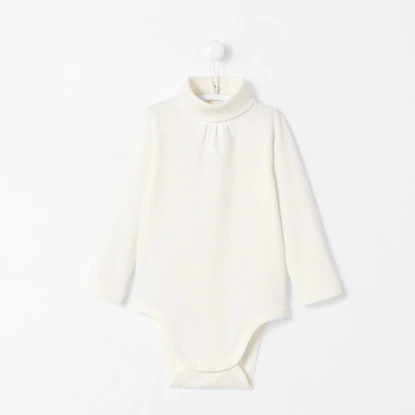 Toddler girl polo-neck bodysuit