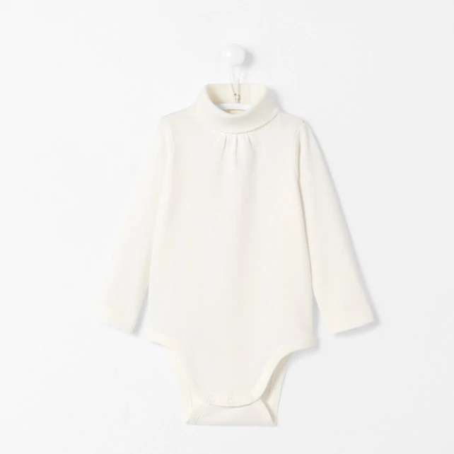 Toddler girl polo-neck bodysuit