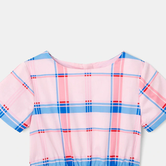 Girls’ checked dress