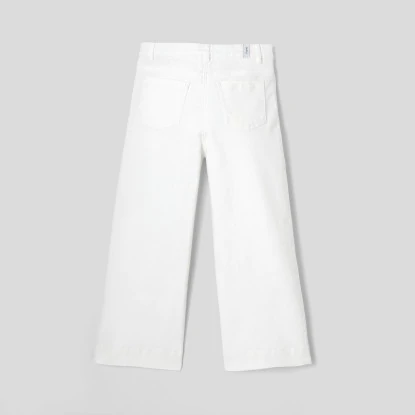 Girl wide-leg trousers in twill