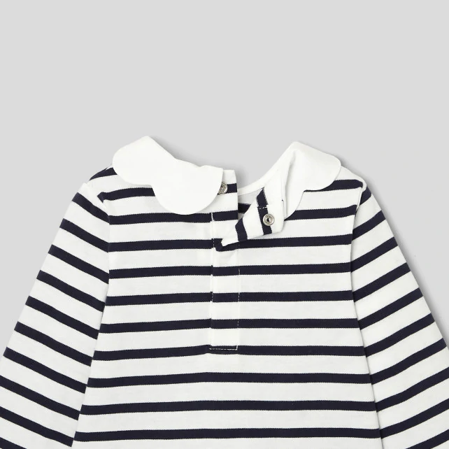 Toddler girl sailor stripe shirt