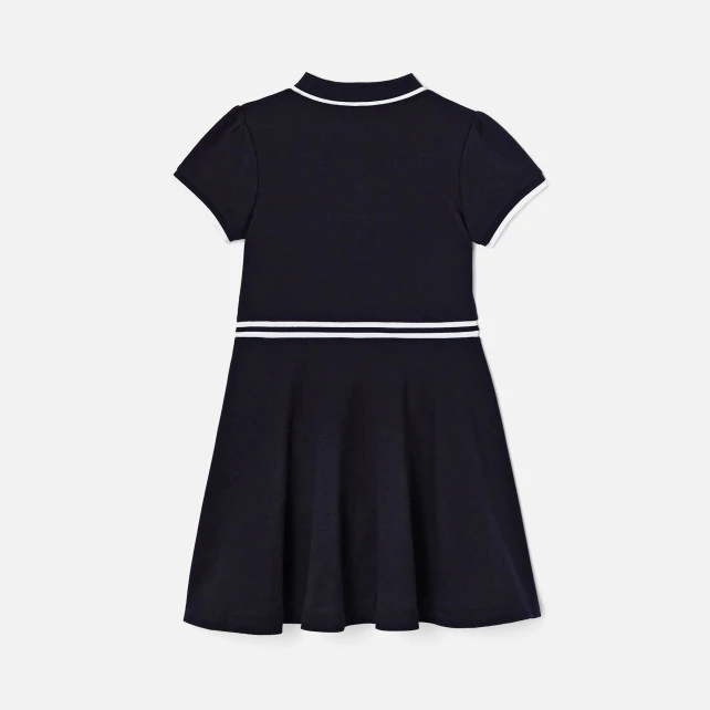 Girl cotton pique dress