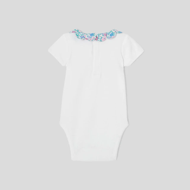 Baby girl short-sleeved bodysuit