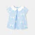 Toddler girl blouse with dragonfly pattern