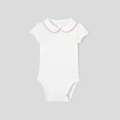 Toddler girl short-sleeved bodysuit