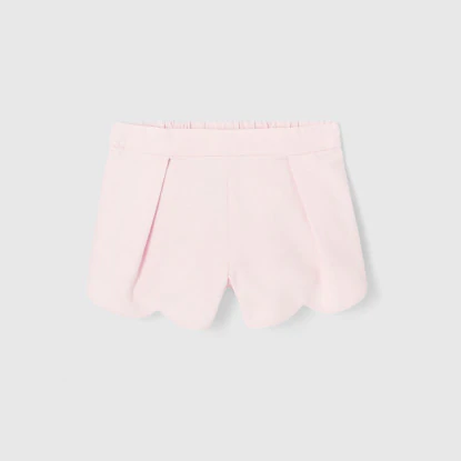 Toddler girl scalloped shorts