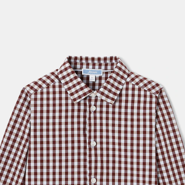 Boy checked shirt