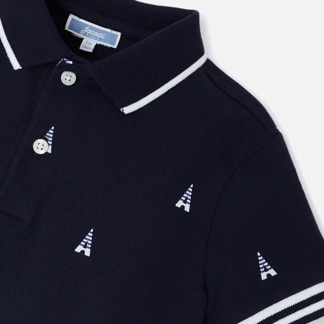 Boy short sleeve polo