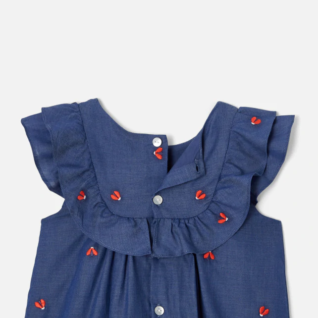 Toddler girl chambray dress