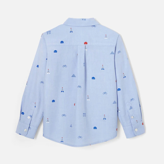 Boy shirt with Parisian motifs